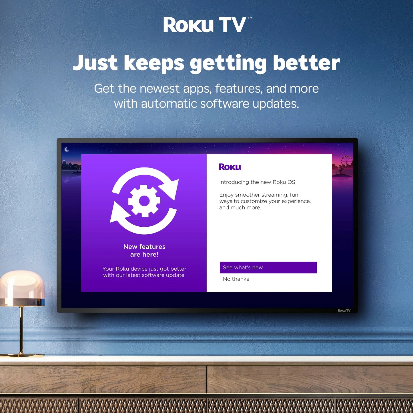 50" Class 4K UHD LED LCD Roku Smart TV HDR R6 Series 50R6E3