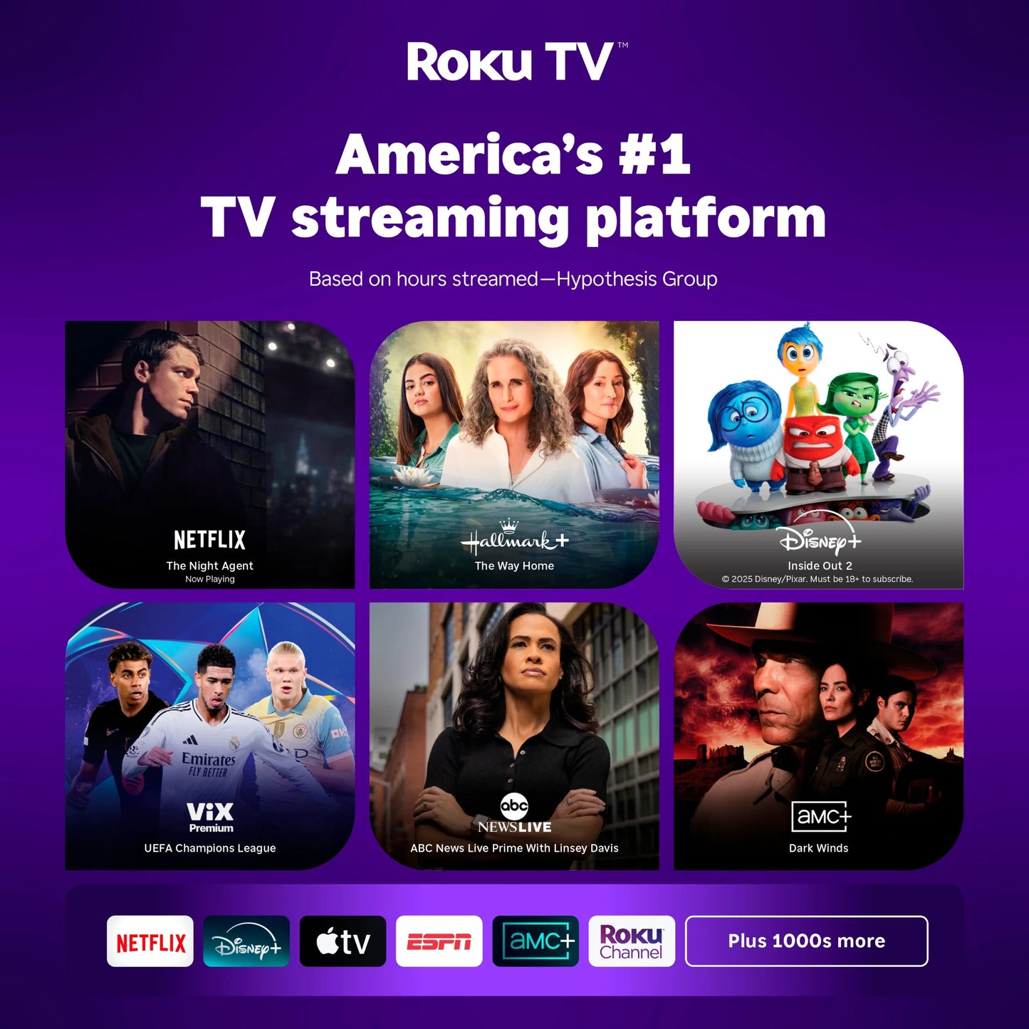 50" Class 4K UHD LED LCD Roku Smart TV HDR R6 Series 50R6E3